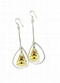 insect amber earring 5