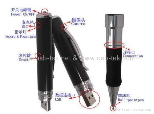 Wholesales DV pen,Spy Camera Pen HD Mini High Resolution Pinhole Camcorder 4G 8G 2