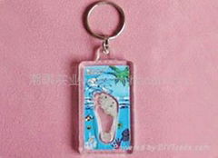 plastic glazing key chain