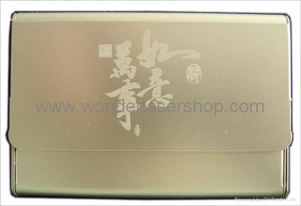 Name card case laser marking 3