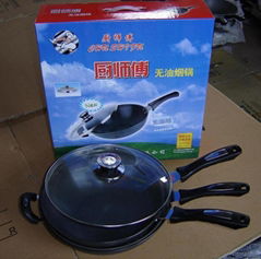 non-smoking Aluminium fry pan