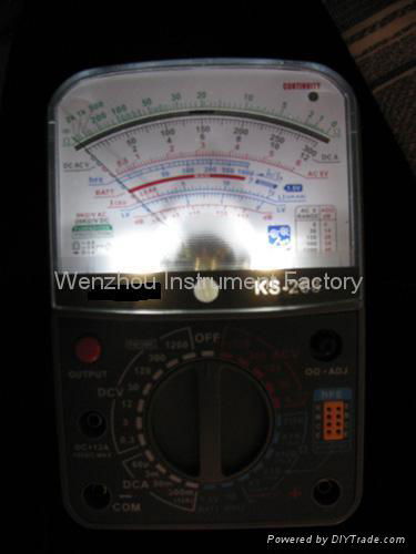 analogue multimeter with back light