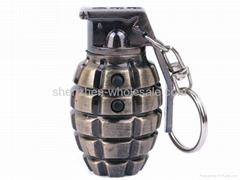 3 in1 Laser And LED Hand Grenade Shaped Keychain