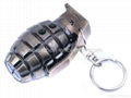 3 in1 Laser And LED Hand Grenade Shaped Keychain