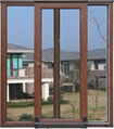 wood with aluminum cladding tilt slid door 1