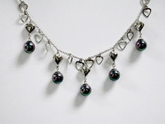 silver necklace(jewelry)