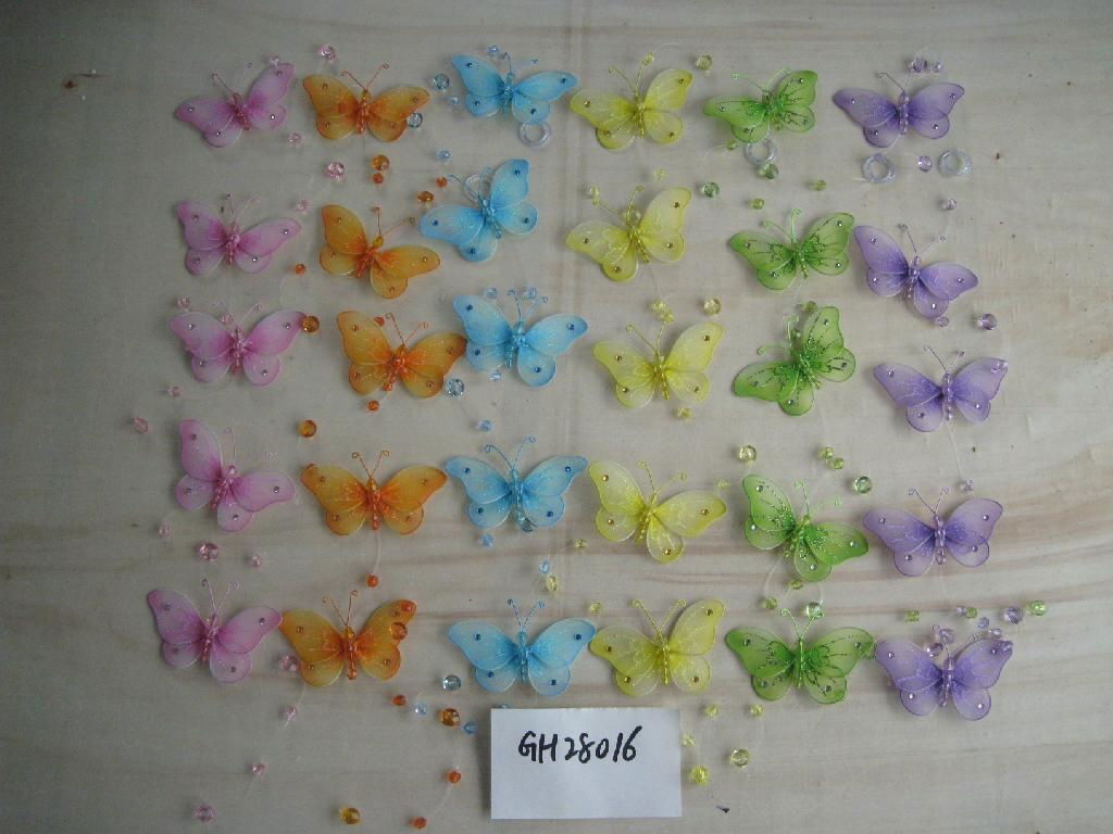 nylon butterfly with wind chimes 