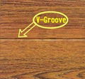 V groove at four side laminate flooring