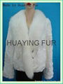 Rabbit and fox fur coat