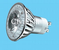 Turbofan power LED 1W GU10