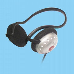 back-hook headphone