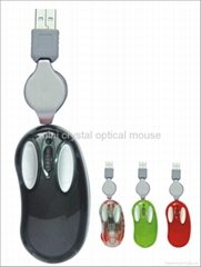 mini crystal optical mouse