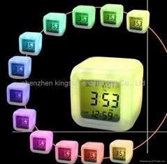 MF-330-B CALENDAR WITH 12 COLOR CHANGING LIGHT         