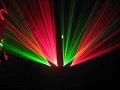 Laser light (double red and green four heads)