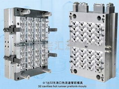 32腔气封自锁无浇口瓶坯模具