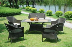 oval dining SET