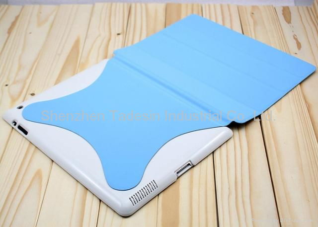 Slim Magnetic Smart Cover Wake/Sleep PU Stand Case for iPad 2/3  3