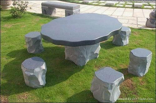 stone table and chairs 