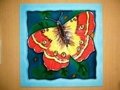 Hand Painted Art Tile 2