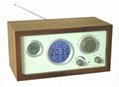 Wood Frame Clock Radio 1