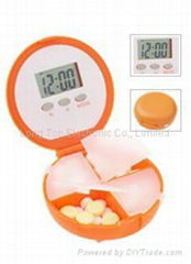 5 independent daily alarm pill box timer