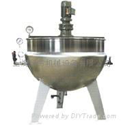 直立式球形帶攪拌蒸汽夾層鍋