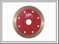 Diamond tools--Sinter,hot-pressed continuous rim blade