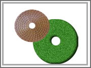 Diamond polishing pad