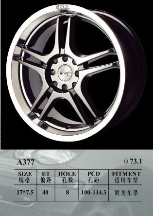 Aluminum alloy wheels