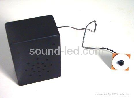 Motion sensing sound modules for P.O.P display