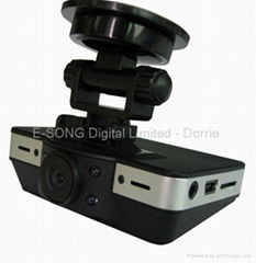 2.7 inch LCD Full HD 1080P Car Black Box with Unique Design, GPS and G-sensor Fu