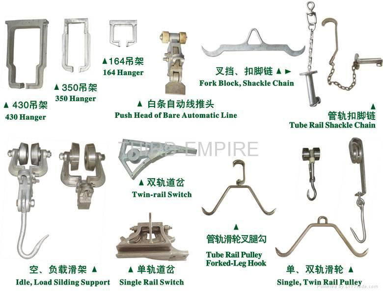 The cattle slaughter equipment and accessories 