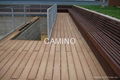 Wood plastic composite decking, 100% recycled