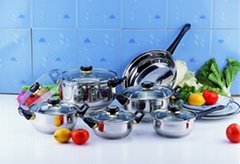 12pcs stainless steel cookware set