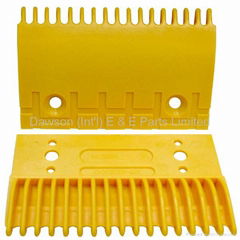 Plastic escalator comb