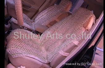 Deluxe crystal beaded seat cushion 2