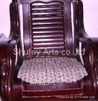 Deluxe crystal beaded seat cushion 4