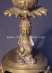 Bronze candleholder for decoration