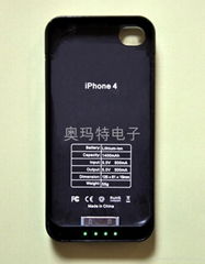 蘋果IPHONE4後背電池（牛觔黑）