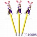 Lovely Handicrafted Polymer Clay Easter Bunnie Ball Pen Blue Promotional Pen 2