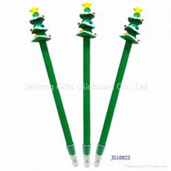 Christmas Gift Polymer Clay Christmas Tree Ball Pen Ballpoin Pen Promotion Gift