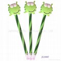 Handicrafted Polymer Clay Cartoon Frog Ballpoint Pen Promotional Ballpen 1