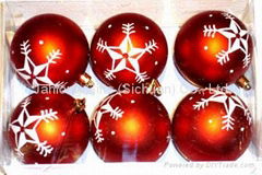 New Design Hand Painted Christmas Balls for 2007