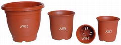 plastic flowerpots