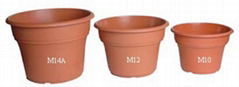 Plastic flowerpot