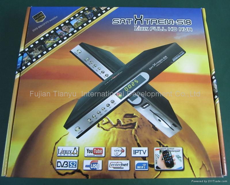 full HD  satellite receiver Satxtrem S18 Liunx PVR DVB-S2 + IPTV combo 2