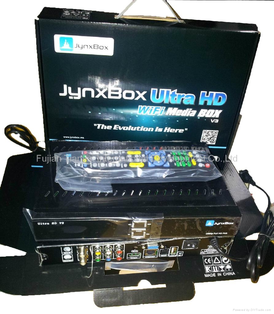 Digital Satellite Receiver JynxBox Ultra HD V3 with WIFI for North