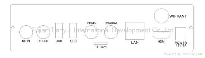 HD AML8726-MX set top box Android 4.2 BOX ATSC for North America 3