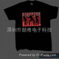 Sound activated  t-shirt(DISCO T SHIRT) 2