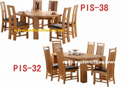 dining room furniture wooden table chair solid oak wood